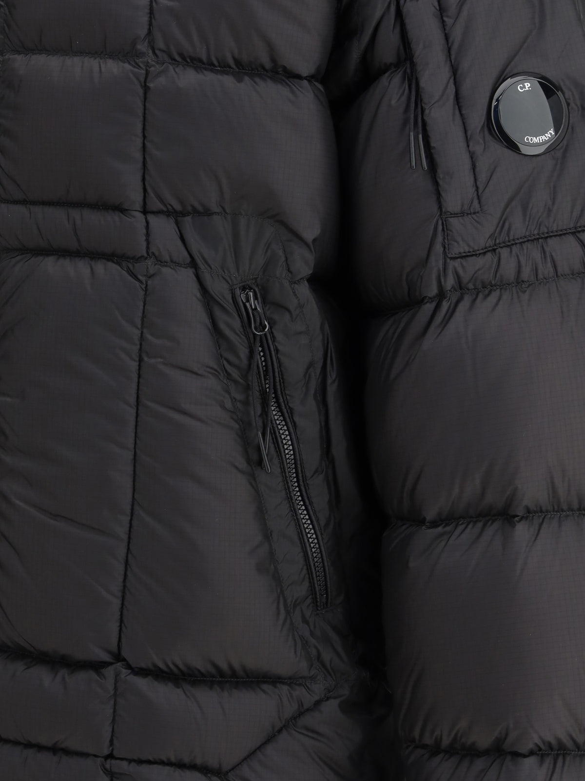C.P. Company Padded D.D. Shell Hooded Down Jacket - Black