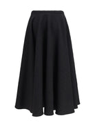 Lardini Virgin wool ruffled Midi Skirt - 999