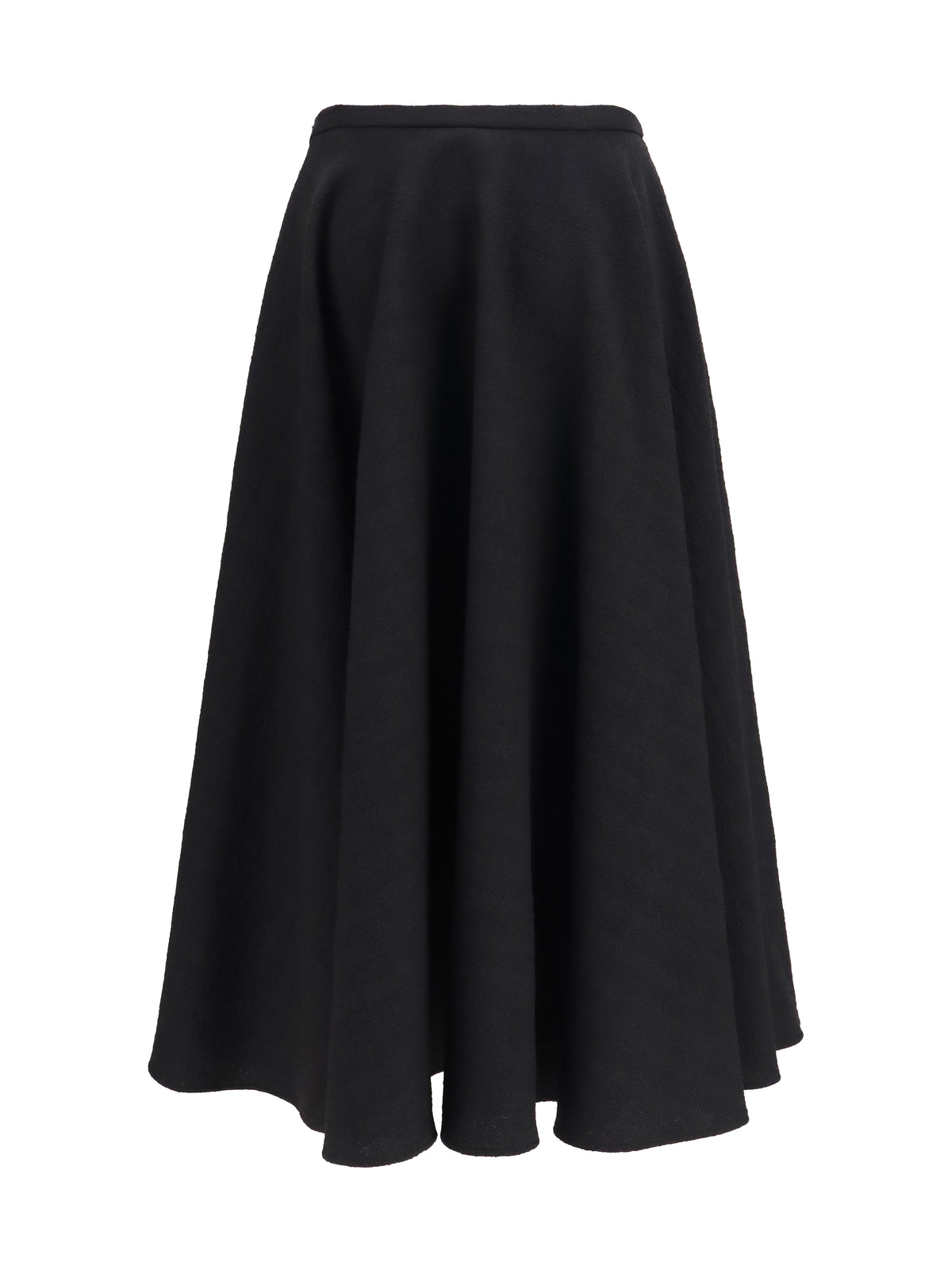 Lardini Virgin wool ruffled Midi Skirt - 999