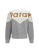 Marant Étoile Cotton Houston Sweatshirt - Off White/Light Grey