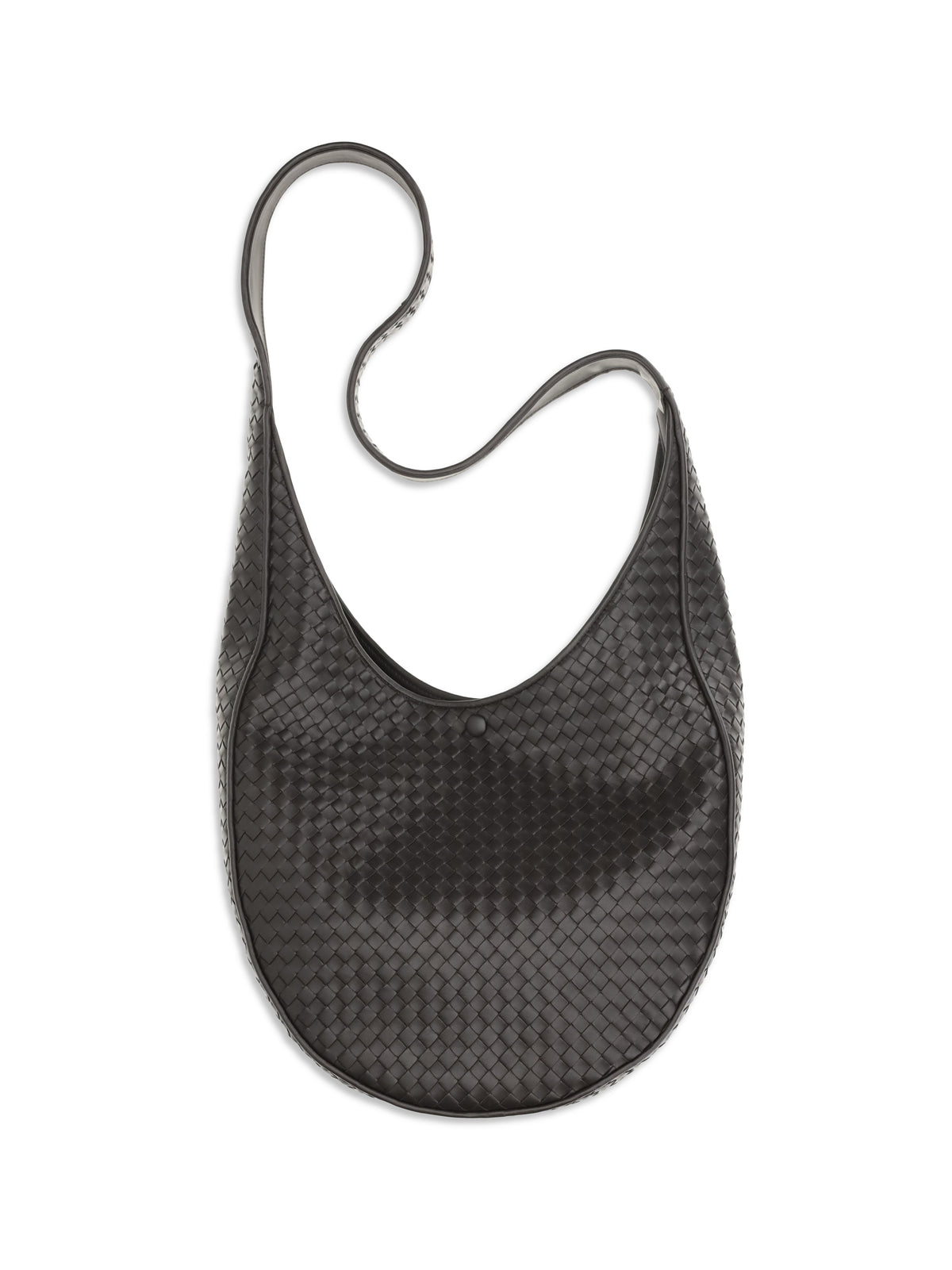 Bottega Veneta Ovetto Shoulder Bag - Espresso-Brass V