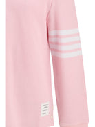 Thom Browne Piqué long-sleeve Polo - Lt Pink