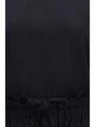 Alexander McQueen Lace ruffle T-shirt - Black