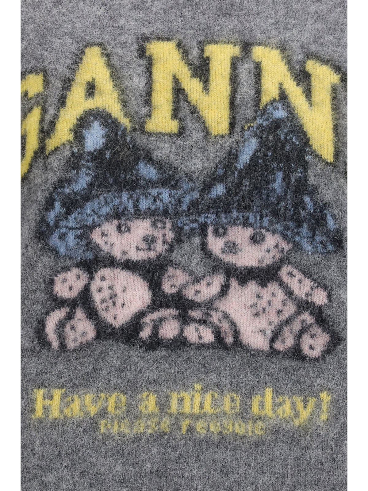 Ganni Mushroom Teddy alpaca-blend Sweater - Paloma