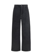 Balenciaga High-rise straight-leg Jeans - Lt Vint Blck W Eff