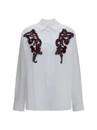 Dries Van Noten Beaded-detail Shirt - White