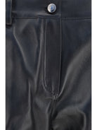 Magda Butrym Straight-leg leather Pants - Black