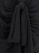 Alaïa Draped Viscose Dress - Noir Alaia