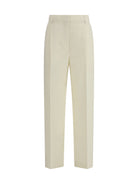 Toteme Straight Pants - Off-White