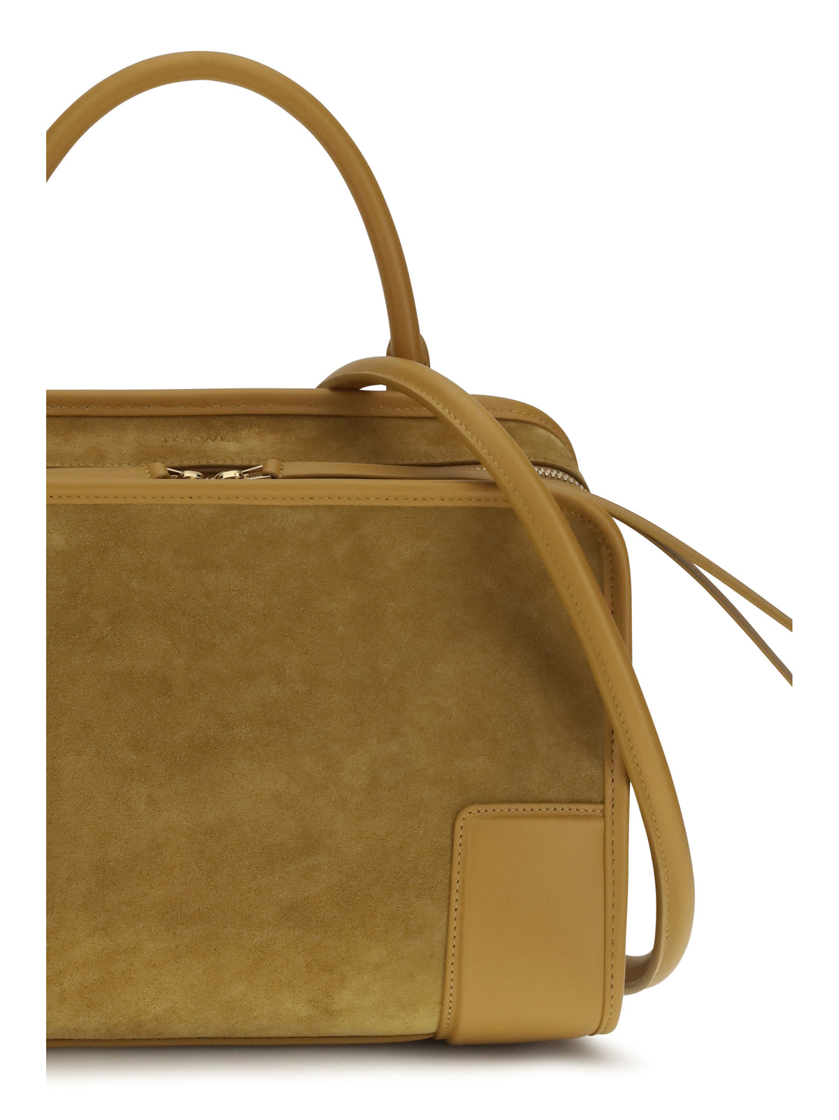 Loewe Medium Amazona 180 suede Handbag - Ochre