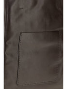 Phoebe Philo Paper Tote Bag - Choc Brown Silver