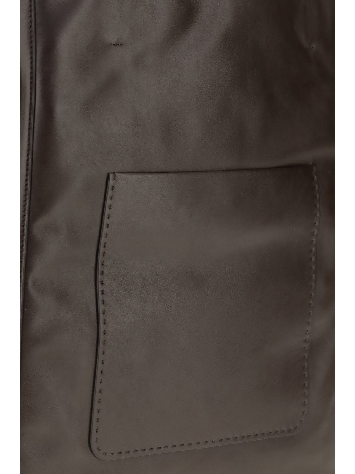 Phoebe Philo Paper Tote Bag - Choc Brown Silver