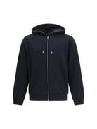 Givenchy Photographic Negative print fleece zip Hoodie - Black