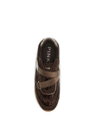 Pinko Yulia suede Sneakers with sequins - Moro