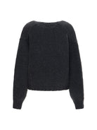 Khaite Axel V-Neck Cardigan - Charcoal