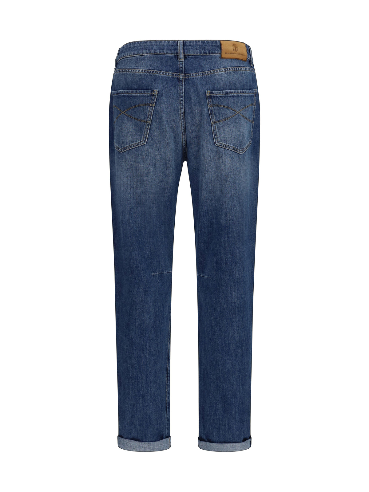 Brunello Cucinelli Straight five-pocket Jeans in cotton - Denim Medium