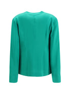 Forte_forte Silk satin Shirt - Royal