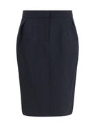 Magda Butrym Pleated midi Skirt - Black