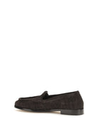 Bottega Veneta Silenzio Intrecciato Loafers - Espresso