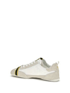 Fendi Wrap suede and fabric Sneakers - Panna+Panna+Uwhite
