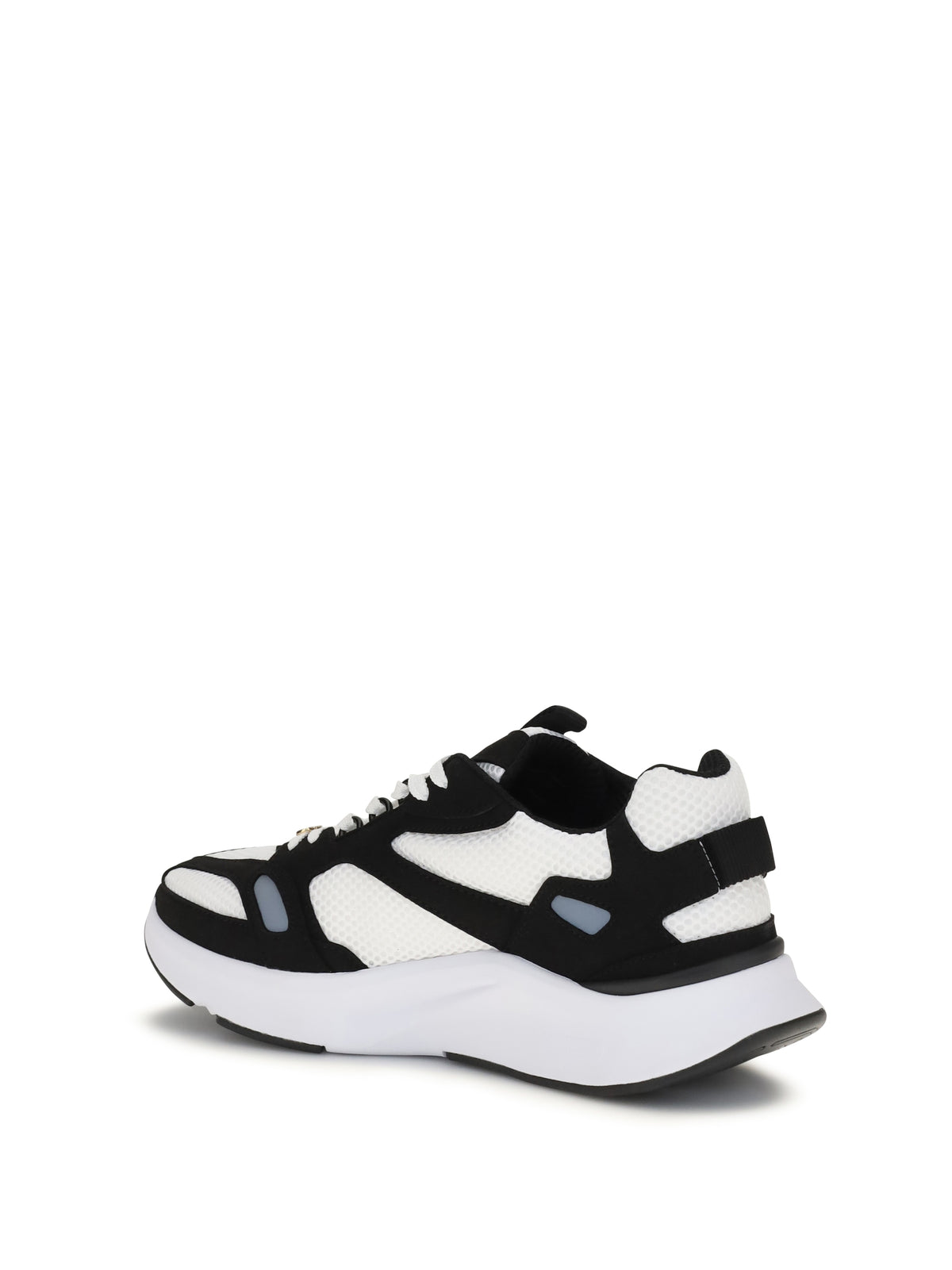 Valentino Garavani Demivee mesh and suede Sneakers - White/Black/Grey C/Black/Bia-Ne-Ne