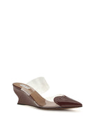 Alaïa Le Coeur patent leather Mules - Rouge Grenat