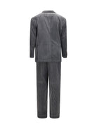 Brunello Cucinelli Ribbed double-breasted Suit - Grey