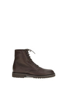 Brunello Cucinelli Lace-up Ankle Boots - Dark Brown