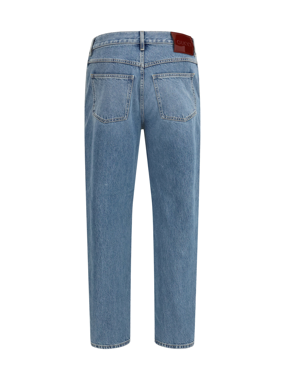 Gucci Slim-fit Pants in certified cotton denim - Light Blue