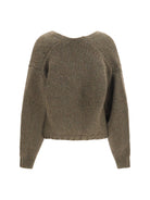 Khaite Axel V-Neck Cardigan - Artichoke