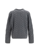 Versace Knitted button Cardigan - Anthracite