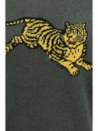 Kenzo Kenzo Jumping Tiger cotton Sweatshirt - Dark Khaki