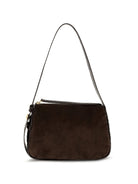 Tory Burch Small Romy suede Shoulder Bag - Dark Cocoa