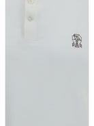 Brunello Cucinelli Cotton Polo - Off White+Testa Di Moro