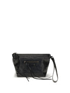 Balenciaga Vintage-effect leather Pouch - Black
