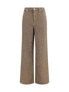 Ganni Lari Neppy denim Jeans - Chicory Coffee