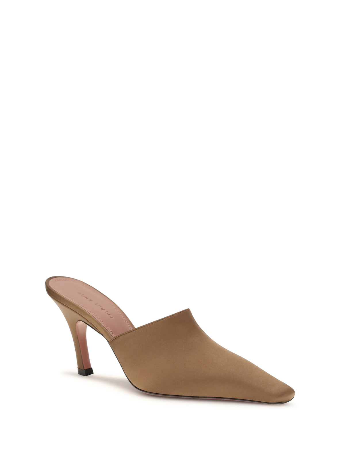 Amina Muaddi Jamie Mules Sandals - Mocha