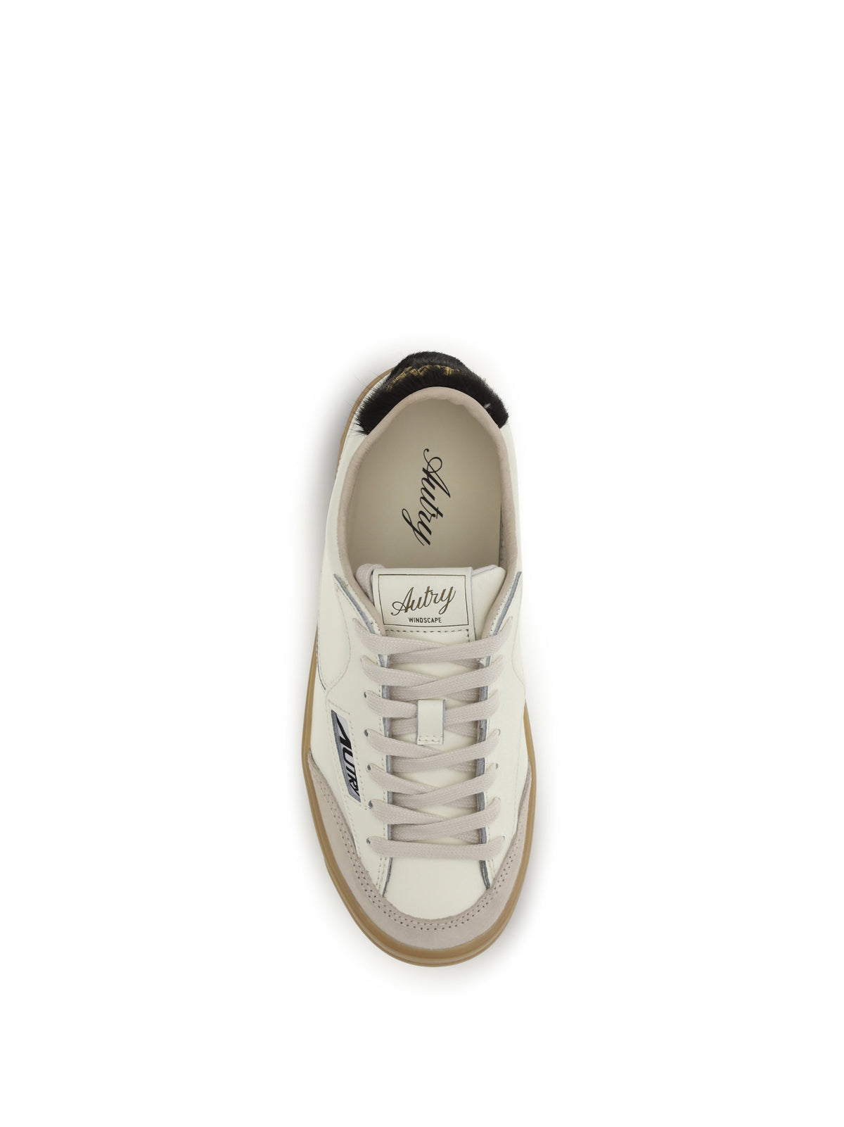 Autry Windscape Low leather Sneakers - Marshmallow/Sand/Brown