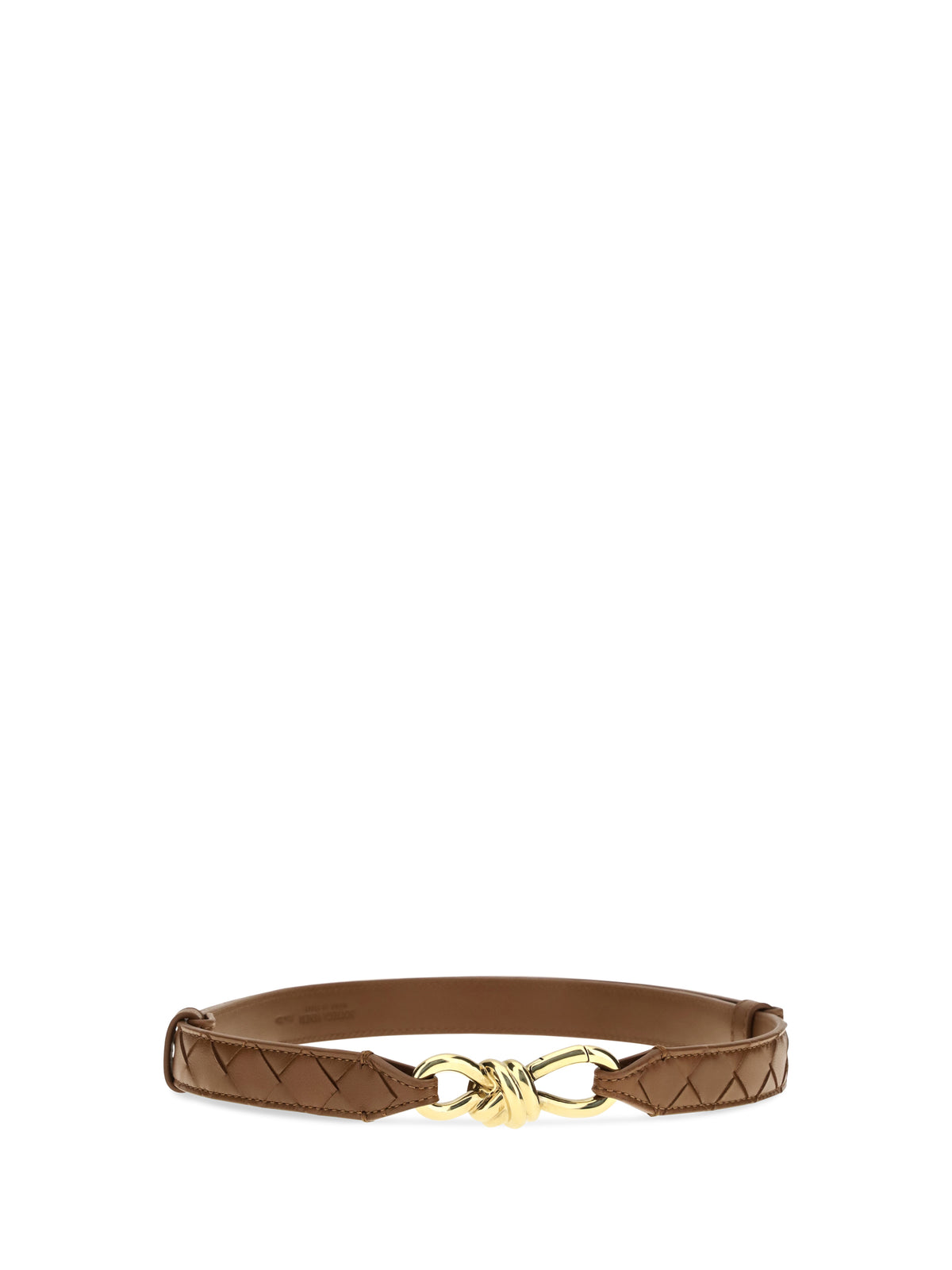 Bottega Veneta Andiamo Belt - Tannin-Muse Brass