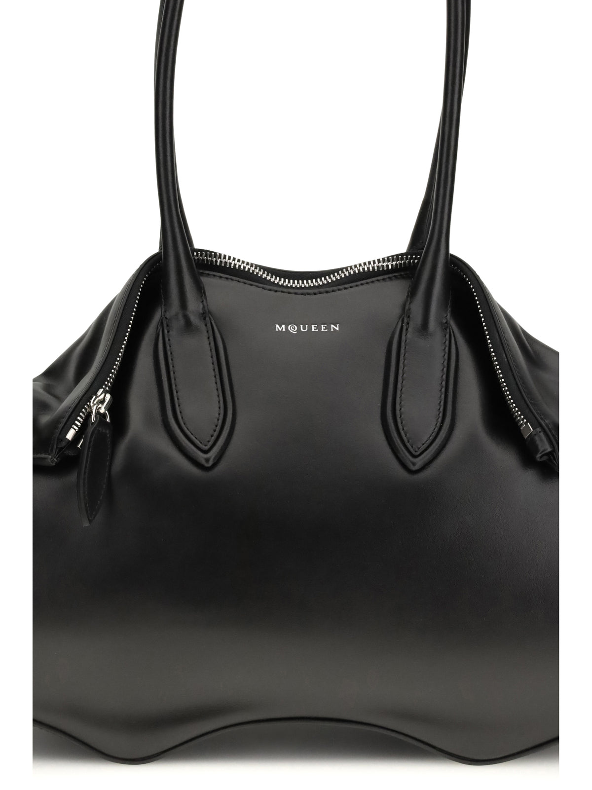 Alexander McQueen Manta Shoulder Bag - Black/Silver