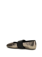 Givenchy Sliced Square Ballerinas in textured leather - Bronze
