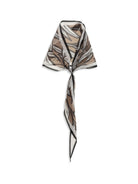 Brunello Cucinelli Silk tropical Print Bandeau - Tobacco