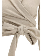 Alaïa Wrap Top - Sable