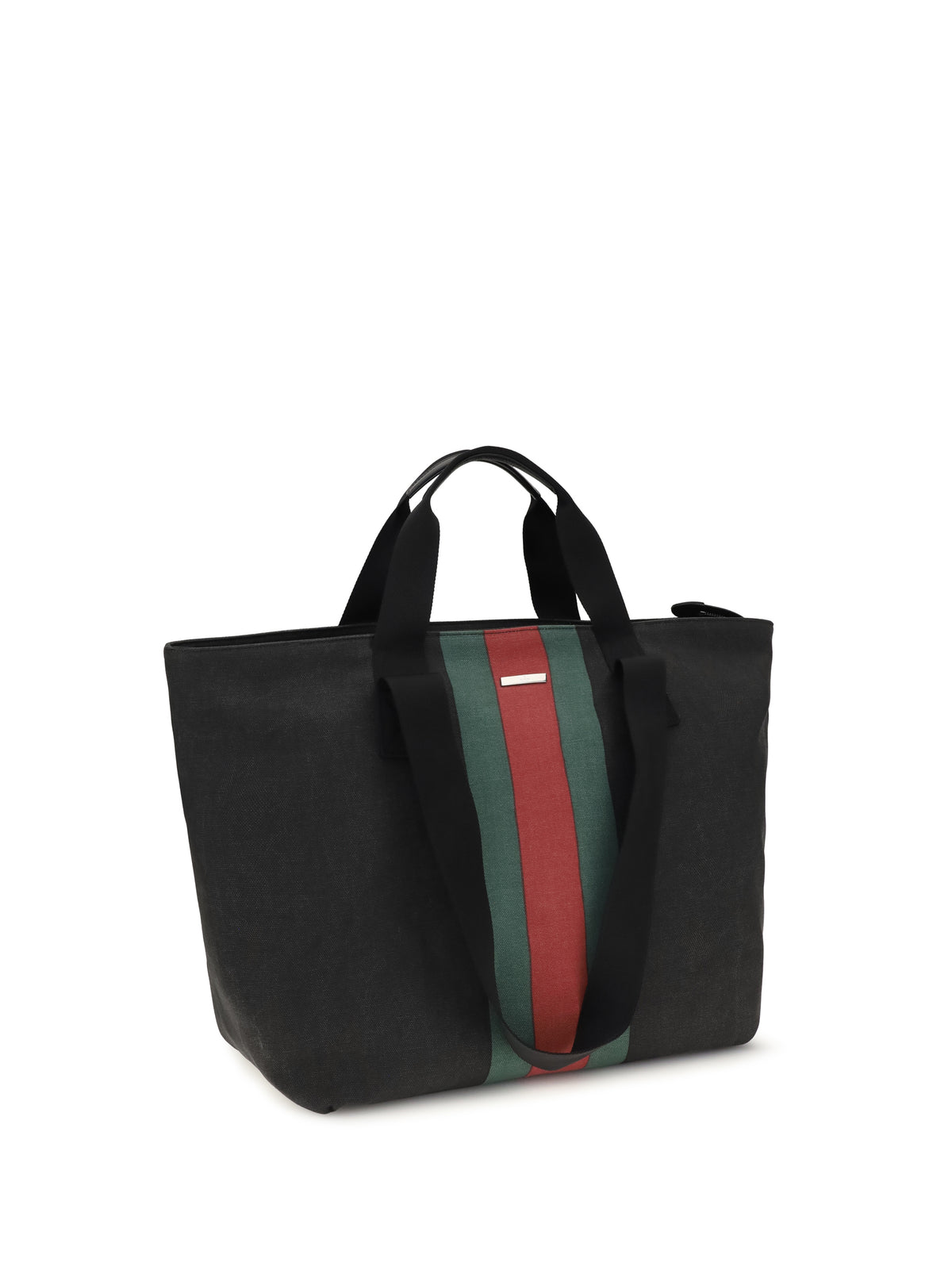 Gucci Medium Positano Shopping Bag - Nika Blk Vrv/Blk/T.G