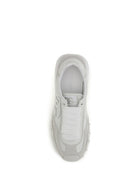 Dolce & Gabbana Athletic fabric and leather Sneakers - White/Ice