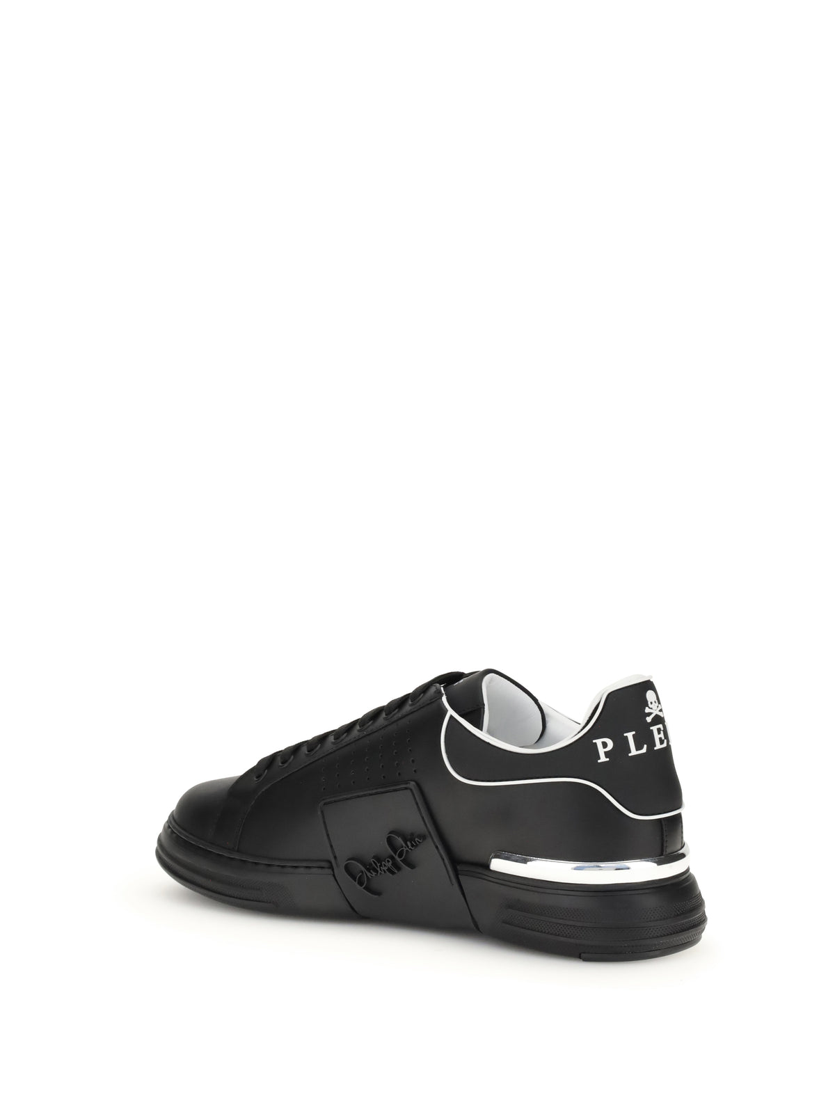 Philipp Plein Low Top Hexagon Sneakers - Black/Black