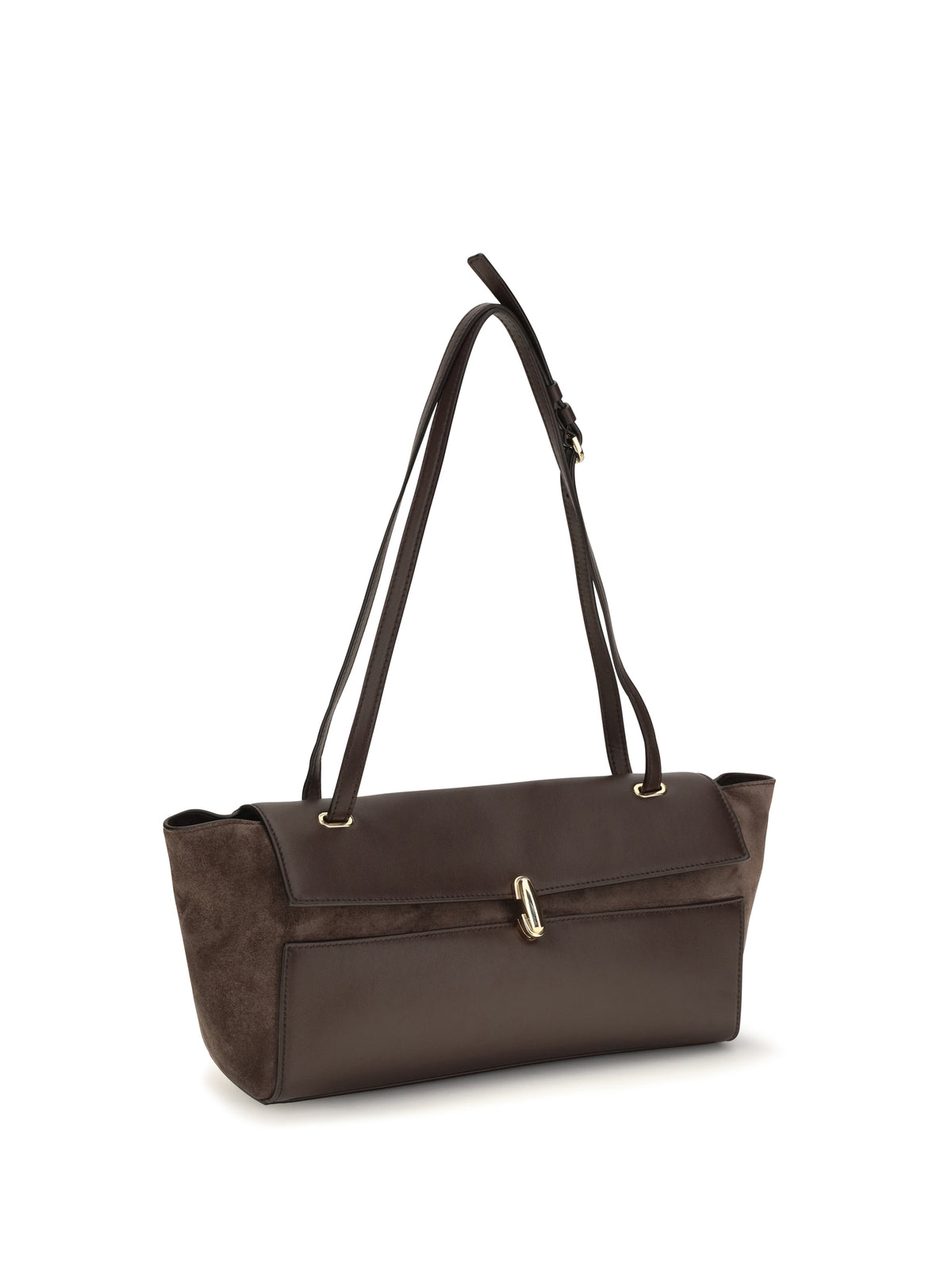 Savette Symmetry Trapeze Medium Shoulder Bag - Coffee
