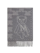 Max Mara Charme Scarf - Grey Dis.Teddy Cream