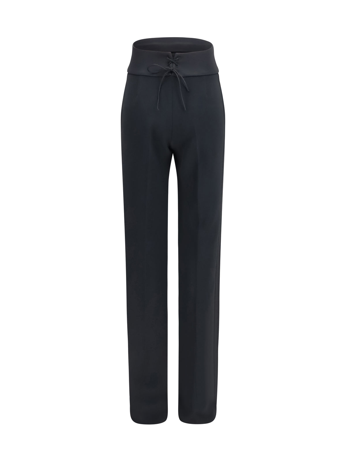 Ermanno Scervino Satin high-waisted Pants - Black