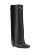Givenchy Leather Shark Boots - Black/Silvery